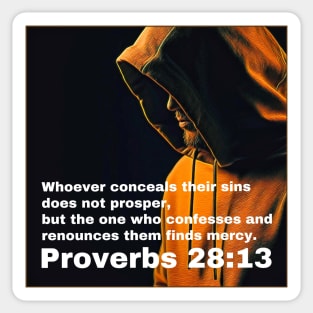 Proverbs 28:13 Sticker